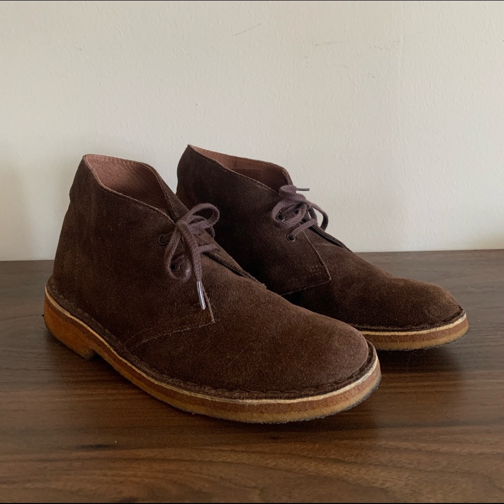 Clarks leather boots size 8